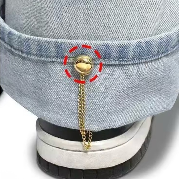 Buckles Roll Up Pants 2PC gold - Picture 2 of 6